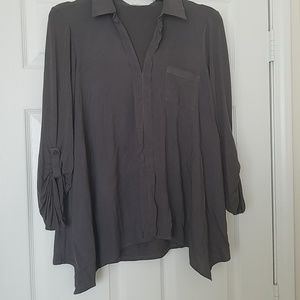 Pleione Sharkbite Charcoal Top Sz XL
